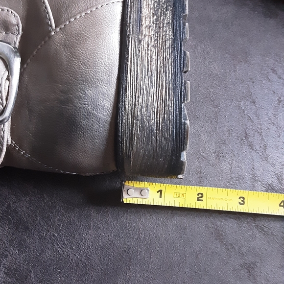 NWOB GRAY/TAUPE TALL RIDING BOOT 8 - Picture 9 of 10